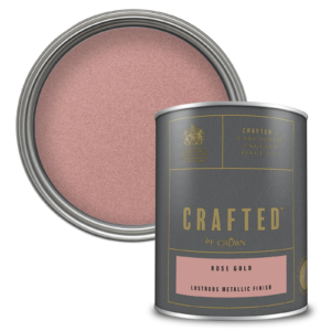 CRAFTED™️ - Žvilgantys Dekoratyviniai Dažai - Rose Gold - Image 3